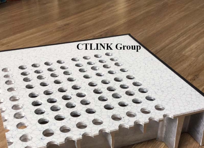 Sàn nâng kỹ htuật nhôm đúc đục lỗ thông gió